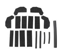 Kit de joints amovibles pour toit rigide, bloqueur de mousse compatible avec Jeep Wrangler JK et Wrangler JK Unlimited 2007-2017, remplace 68026937AB 17 pièces noir