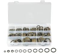 Kit de joints de 245 pièces avec 12 tailles pour une utilisation dans l'automobile, la plomberie domestique et les travaux de réparation, conçu pour fournir une étanchéité fiable et une prévention des
