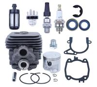 Kit de joints de piston de cylindre de 50 mm ajustement pour Stihl TS410 TS420 TS 410 420 Saw avec une bougie d'allumage de soupape