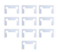 Kit de joints de rechange pour charnières, 10 joints de charnière de porte en verre antidérapant en caoutchouc pour pince de salle de bain - Transparent