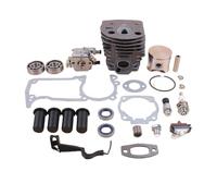 Kit de joints de tige de starter, cylindre, piston, carburateur, tampon AV, 46 mm, for tronçonneuse Hus 55 51, bouchon de valeur de décompression