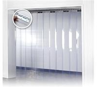 Kit de Joints d'étanchéité en PVC - 7 pièces, 1,05 m x 2 m - Idéal pour la Protection des entrepôts et des Portes, Les cloisons, la sécurité des couloirs, la réduction de la poussière et du