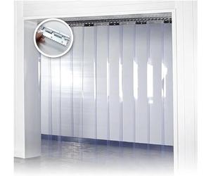 Kit de Joints d'étanchéité en PVC - 7 pièces, 1,05 m x 2 m - Idéal pour la Protection des entrepôts et des Portes, Les cloisons, la sécurité des couloirs, la réduction de la poussière et du