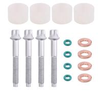 Kit de joints d'injecteurs avec joints toriques compatible avec Citroën Berlingo Van/MPV B9 1.6 HDi 2010-2025 compatible avec Ford Focus III 1.6 TDCi 2010-2023 et autres modèles. Remplace 1700379