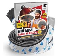 Kit de joints en maille métallique pour Kamado Joe Classic - Kit de remplacement de joint en fibre de verre de 381 cm - Convient pour Big Green Egg - Accessoires et pièces de rechange Kamado - Joint