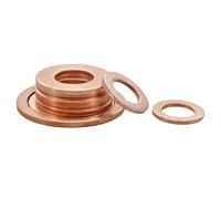 Kit de joints plats for moto, rondelles en cuivre pur solide recuit 200/280/300, bouchons puisard M5-M20, entretoises joint d'huile pour Vis et Boulons(M5-M20 (280Pcs))