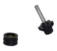 Kit de joints pneumatiques - 3 pièces - Accessoires de réparation pneumatique - Sièges de soupape d'accélérateur en métal - Finition noire - Pour série IR231