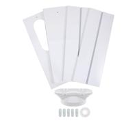 Kit de Joints pour Climatiseur Mobile de Fenêtre Panneaux Blancs | PVC et Plastique, Montage sans Outil, pour Appartements, Chambres et Tuyau D’évacuation
