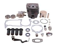 Kit de joints tige starter AV, cylindre, Piston, carburateur, 46MM, for Husqvarna 55 51, tronçonneuse, bouchon valeur libération Compression, 1 jeu