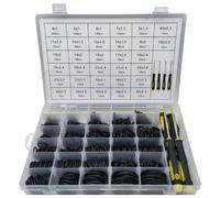 Kit de joints toriques de 1540 pièces avec anneaux en caoutchouc nitrile de tailles multiples pour réparation de plomberie automobile et nettoyeur haute pression résistant aux températures