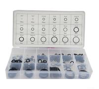 Kit de joints toriques en caoutchouc de 225 pièces - 18 tailles - Assortiment de joints pour voiture - Pour réparation et entretien du système hydraulique - Coffret de rangement inclus