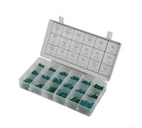 Kit de joints toriques pour réparation de climatisation de voiture - 270 pièces - 18 tailles - Pour systèmes de climatisation automobile utilisant du caoutchouc HNBR