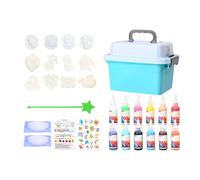 Kit De Jouet En Gel D'Eau | Activités DIY Créatives Avec 12 Moules De Dessins Animés | Kit de Jouet d'Eau,Pour 3 Ans Et Plus Filles Garçons Anniversaire École Maison