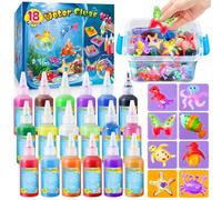 Kit de jouet fée aquatique magique UNGLINGA pour enfants, 18 flacons de gel coloré, gel d'eau pour créer des animaux aquatiques, kit de bricolage créatif pour filles et garçons, cadeau d'anniversaire
