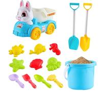 Kit de jouets bac à sable - 14 pièces colorées, ensemble de construction de sable, accessoires de jeu de plage, moules, seaux, pelles, pack d'activités créatives | Pour le nouvel an, cour de maison, g