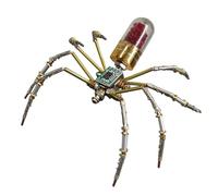 Kit de Jouets d'araignée en métal 3D - Modèle d'insecte mécanique DIY avec Jambes Mobiles, Jeu d'assemblage éducatif pour l'apprentissage de l'ingénierie, Structure en Durable, pièce d'afficha