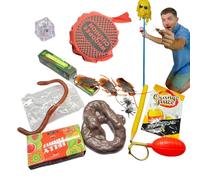 Kit De Jouets De Blague - Gadgets De Farces Du Poisson D'avril, Accessoires Portables Réalistes, Ensemble De Nouvelles Farces | Coffret Cadeau De Fête Moments Amusants Activités Joyeuses Adult