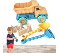Kit de jouets de plage, accessoires pour construire des châteaux | Camion à benne basculante pour voyage, pelle, râteau, moules, équipement durable et amusant pour l'extérieur, conçu pour entrer