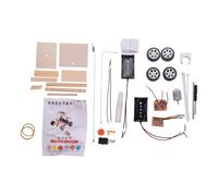 Kit De Jouets Éducatifs En Bois Pour Enfants, Télécommande De Course Sans Fil, Bricolage, Jouet D'Expérimentation En Science Physique, Voiture Assemblée