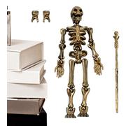Kit de jouets pour figurines flexibles, décoration squelette fantôme, modèle articulé pour étagère, accessoires d'Halloween à faire soi-même, pièces d'action pour affichage, œuvres d'art osseuses