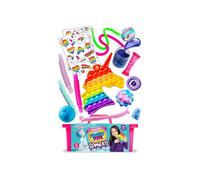 Kit de Jouets Sensoriels - GIRLZONE - Ensemble Fidget - Slime Squishy - Autocollants Licorne - Multicolore