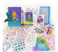 Kit de Journal de Bricolage pour Filles, Kit de Scrapbooking DIY pour Enfant,Cadeaux pour filles de 4 à 14 ans,Journal Sirène de jour pour fille,Idées de Cadeaux d'anniversaire pour adolescentes