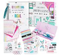 Kit de journalisation/scrapbooking licorne DIY -Comprend un journal Bullet et des fournitures de scrapbooking, Utilisation comme planificateur, organisateur, agenda, Excellent cadeau fille