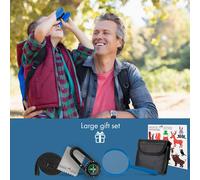 Kit de jumelles pour enfants Norsjo, grossissement 8x, boussole, sac à dos