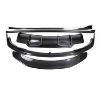 Kit de jupe latérale corps diffuseur lèvre pour avant et arrière en Fiber carbone pour Tesla pour modèle 3 2019-2023 Diffuseur de pare-chocs arrière(1 Set 5 PCS)