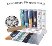 Kit De Kaléidoscope Rotatif Coloré, 1 Ensemble, Bricolage, Expérience Scientifique, Artisanat Éducatif Pour Enfant, Jouet De Formation À La Coopération Mains-Yeux