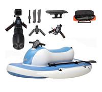 Kit de kayak gonflable Jet Ski avec moteur de 500 W - Poignée de plongée et sac de rangement, utilisation 130/160 min, charge maximale de 150 kg, équipement de natation pour la plongée en mer