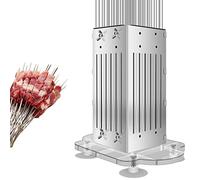 Kit de kebab en acier inoxydable avec brochettes - Préparation sans effort pour brochettes de viande parfaites - Outil de cuisine essentiel pour les grillades en plein air