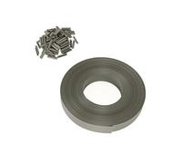 IDMarket - Kit de lamelles occultantes PVC gris clair L.60 M pour panneau grillagé