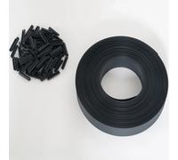 Kit de lamelles occultantes PVC grises L.60 M pour panneau grillagé