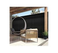 Kit de lamelles occultantes PVC noires L.60 M pour panneau grillagé