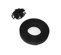 IDMarket - Kit de lamelles occultantes L.60 M PVC noires pour panneau grillagé
