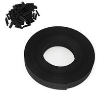 Kit de lamelles occultantes PVC noires L.60 M pour panneau grillagé