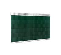 Kit de lamelles occultantes PVC souples vertes horizontales 35 M