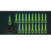 Kit de Lames de Rechange pour Taille-haie, tête de Taille-haie à Lame Simple + Couteau/Lame de Coupe pour haie, Accessoires et Lame de Rechange à Lame Simple + 20 Lames pour ST24B06-01