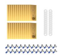 Kit de lames de rechange revêtues de titane compatibles avec Mammotion Luba Series Lames de rechange en titane pour tondeuse à gazon robot avec vis et rondelles pour accessoires de tondeuse à gazon