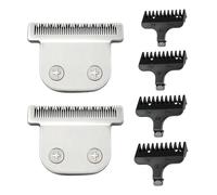 Kit de lames en T et peigne pour débroussailleuse Wahl, comprend des peignes de 1,5 mm, 3 mm, 5 mm, 6,5 mm et 2 lames de rechange, compatible avec Wahl 9864 9864SS 9686 9818A 9854L 9876L WSS3L SS2L