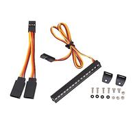 Kit de Lampe à LED de Toit de Barre RC 16led RVB Plug Multi Mode Play Pièces de Mise à Niveau légère pour TRAXXAS 1/18 RC Cars ALLIME Alliage Black 64x9x7mm