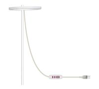 Kit de lampe de croissance LED à intensité variable pour culture de plantes d'intérieur - Spectre complet pour lampe annulaire avec contrôle de la luminosité à 5 étapes, taille 600 x 60 mm, boîtier