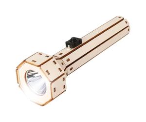 Kit de Lampe de Poche en Bois DIY - Circuit éducatif Artisanal | Kits de Construction en Bois pour | pour l'exploration à Domicile, pour Faire garçons, Filles, Adolescents, Une éco