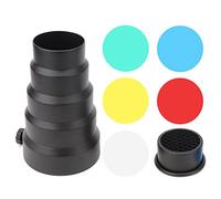 Kit De Lampe Torche Conique Portable Avec 5 Filtres De Couleur Facile À Installer Et À Utiliser Idéal Pour Les Éclairages Photographiques De Moins De 250 W Crée Des Effets Lumineux Spéciaux Et Accentu