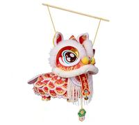 Kit de lanterne de danse lion à faire soi-même, lampe fluorescente traditionnelle pour festival du printemps, projet d'artisanat de vacances, décoration de célébration , lumière de défilé
