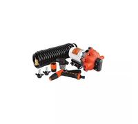 Kit de lavage bateau SEAFLO 12 V 18,9 L/min - Pompe à diaphragme 3 chambres, tuyau 8 m avec pistolet, filtre et raccords - Pression 4,8 bar
