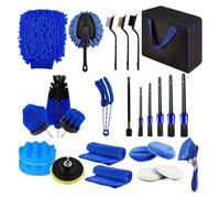 Kit de lavage de voiture, kit de nettoyage de voiture, kit d'intérieur de véhicule, portable multifonctionnel pour l'entretien des véhicules de pare-brise