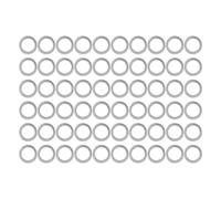 Kit de lave-glace plat en acier inoxydable 60pcs laveuses matérielles premium pour la réparation d'entretien et les projets de bricolage 6 mm id 9 mm OD résistant à la corrosion (4807-0609-1000)