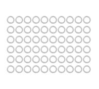 Kit de lave-glace plat en acier inoxydable 60pcs laveuses matérielles premium pour la réparation d'entretien et les projets de bricolage 6 mm id 9 mm OD résistant à la corrosion (4807-0609-0250)